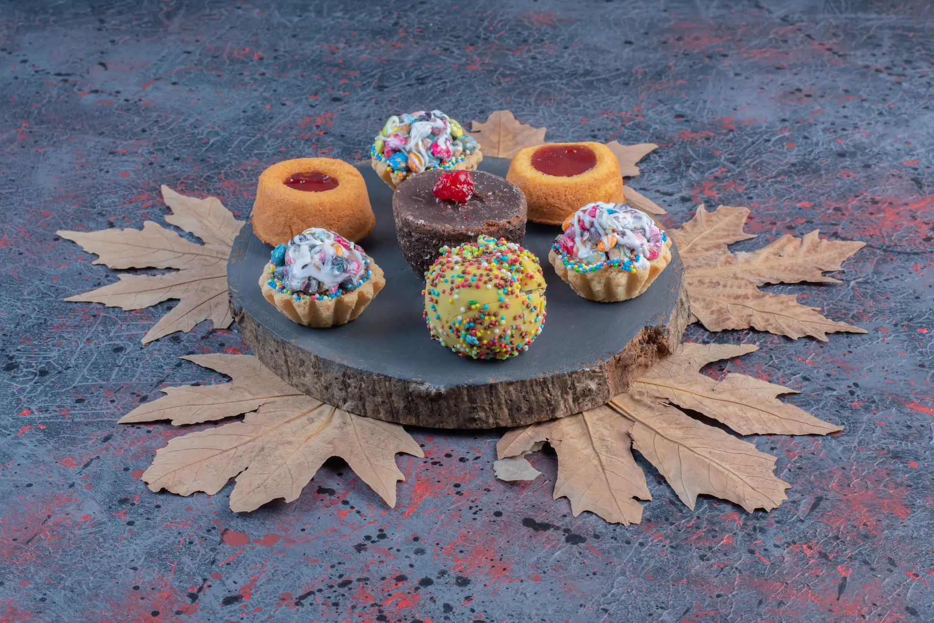 the cheesecake cupcake craze: why these little treats are outselling full cakes, bundle various cakes wooden board