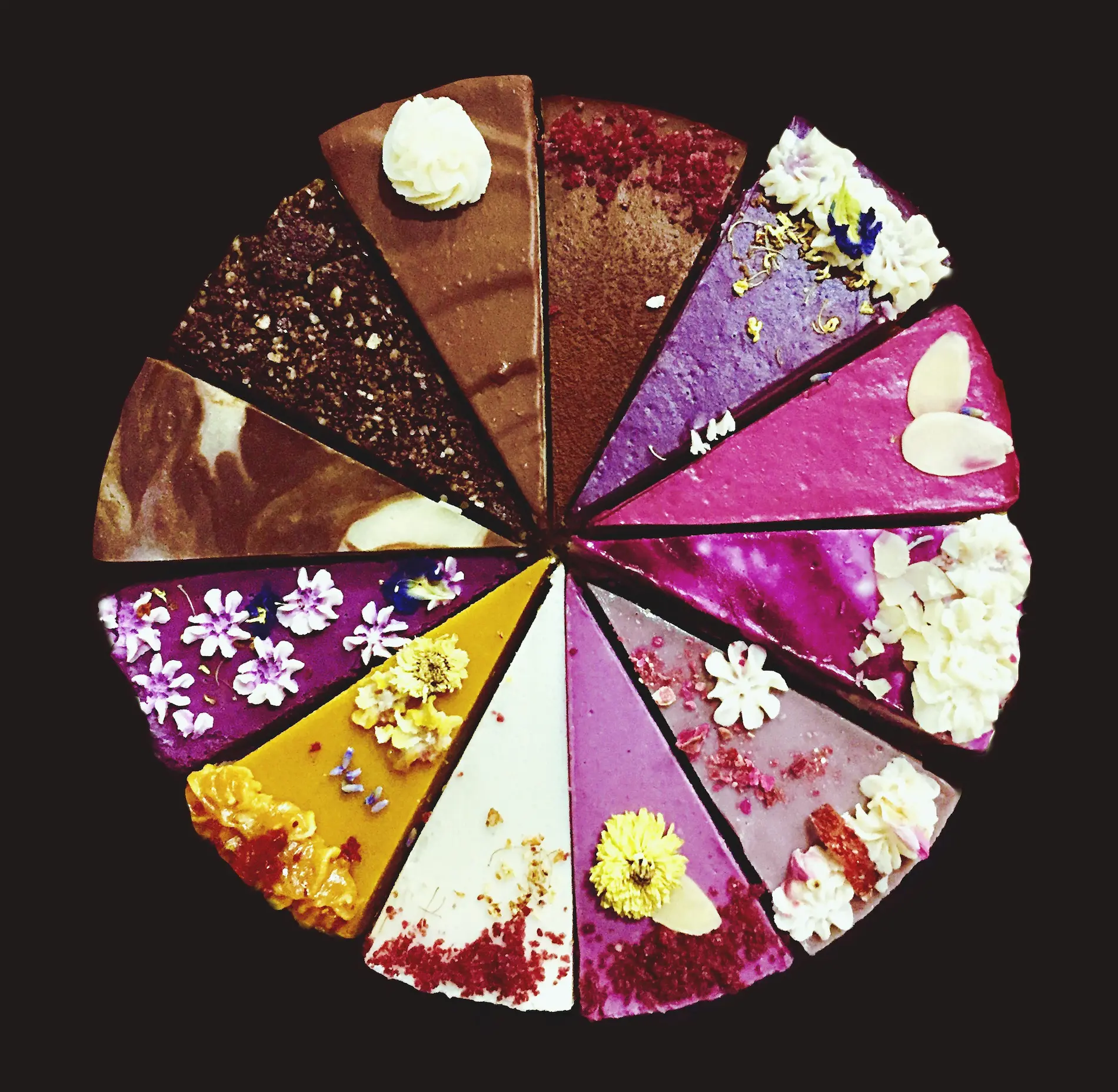 dessert survival guide: what to serve when everyone wants something different, directly shot colorful pastries table